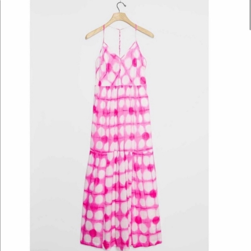Anthropologie Maeve Maxi Dress | Geneva Polka Dot Tie Dye